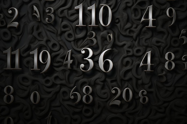 Фото Концепция математической модели большого количества чисел
