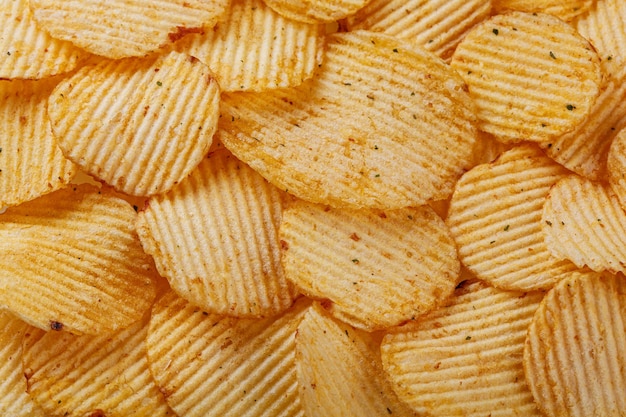 Lots of potato chips texture