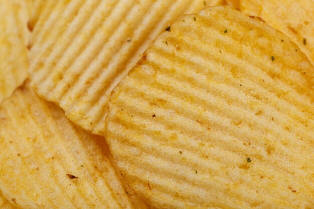 Lots of potato chips texture