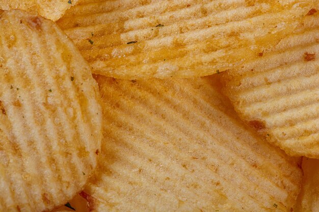 Lots of potato chips texture