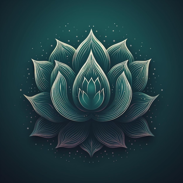 Lotus abstract shape