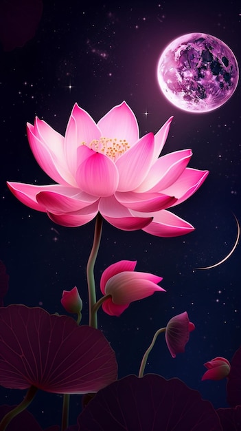 The lotus flower is the symbol of the new year.