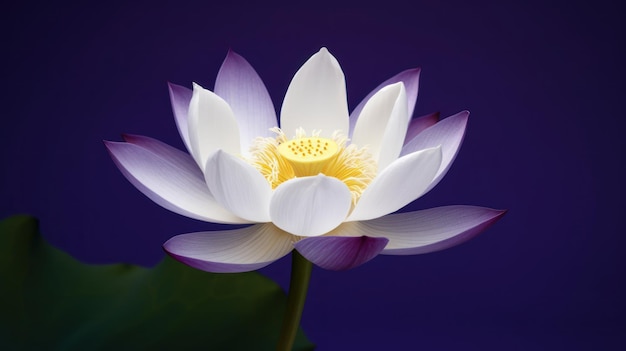 A lotus flower is the symbol of peace and purity.