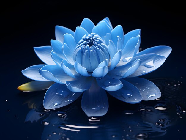 Photo lotus flower in studio background single lotus flower beautiful flower images