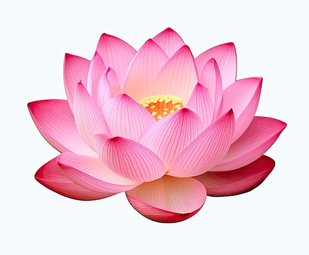 Lotus flower on white background