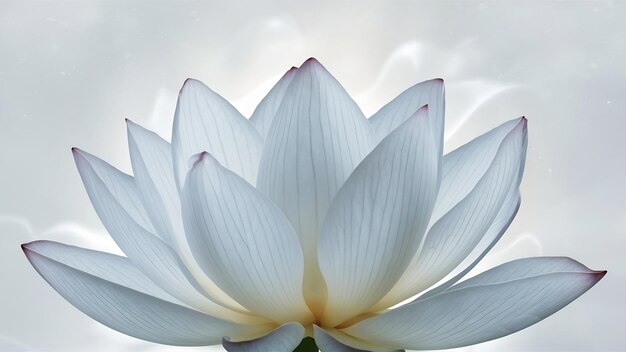 Lotus flower on white background