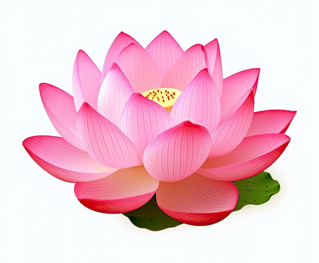 Lotus flower on white background