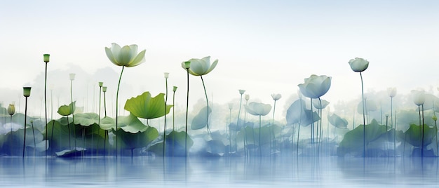 Lotus flowers background