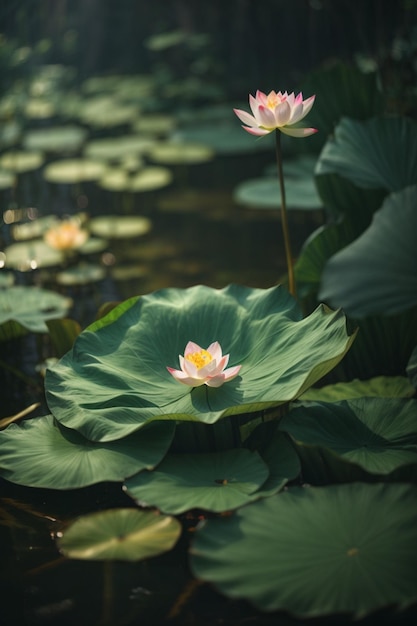 lotus leaf aesthetic background