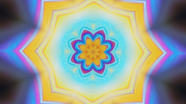 Lotus mandala inkt kaleidoscoop bloemen ornament