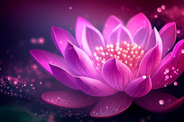 Lotus Pink licht paars zwevend licht sparkle paarse achtergrond