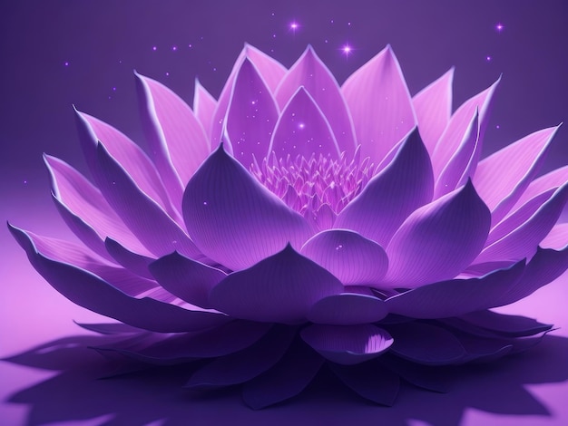 Lotus Pink light purple AI generated