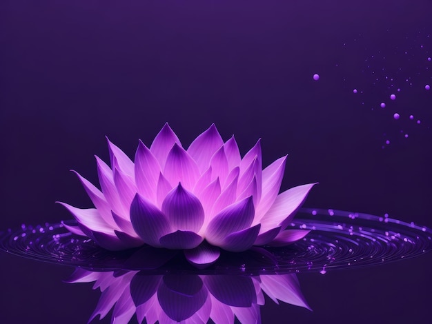 Lotus Pink light purple AI generated