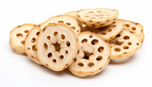 Lotus seed isolated on white background