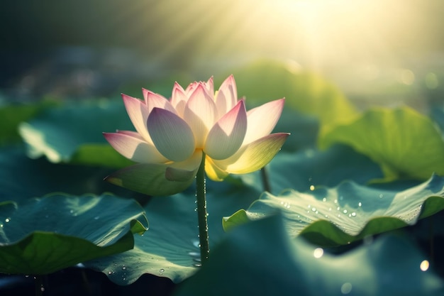 Lotusbloem in de zon
