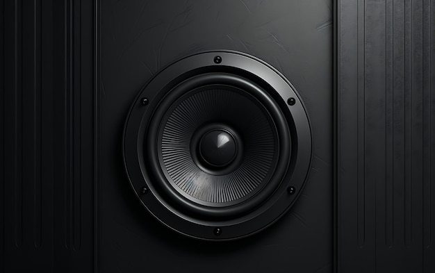 Loudspeaker on a wall plain full background with copy space for text music concept