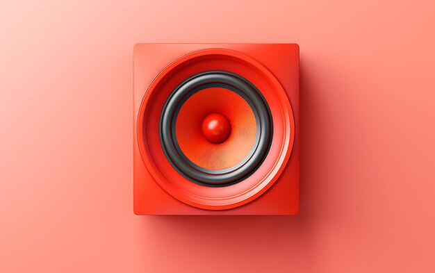 Loudspeaker on a wall plain full background with copy space for text music concept