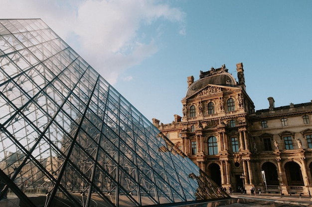 Foto museo del louvre di parigi, francia