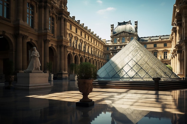 Photo louvre's artistic marvels