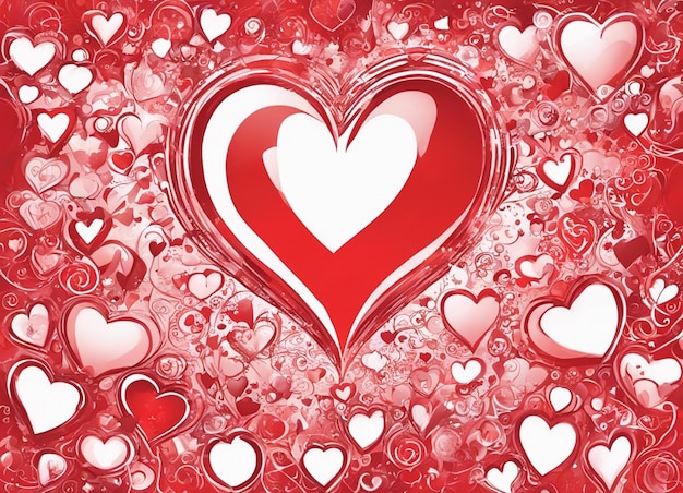 A love background red heart