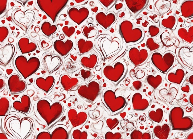 Photo a love background red heart