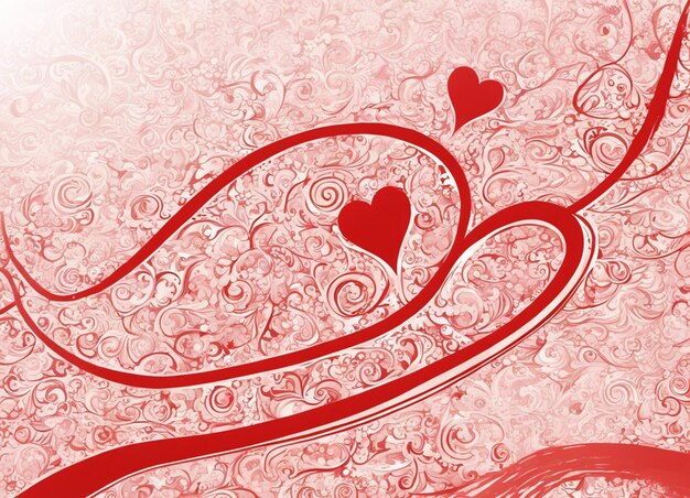 Photo a love background red heart
