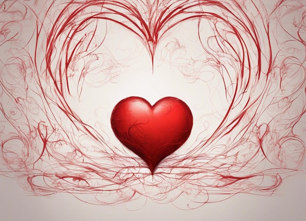 A love background red heart