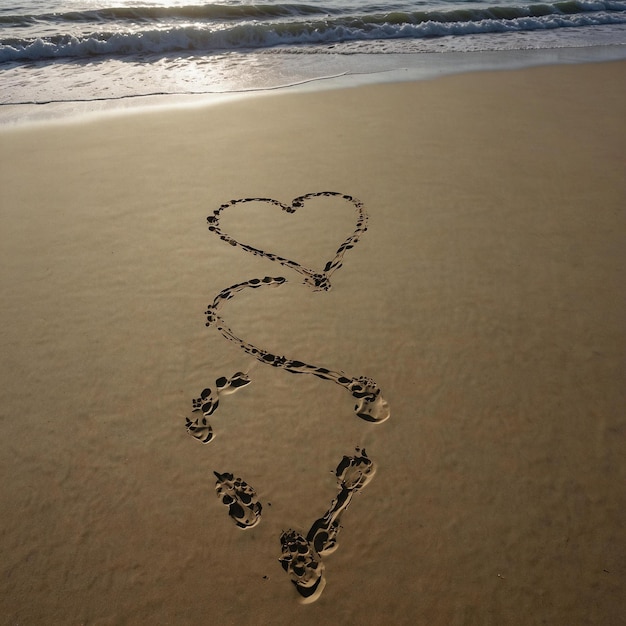 Foto amore sulla spiaggia