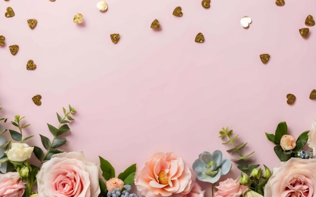 Photo love in bloom pastel confetti garden