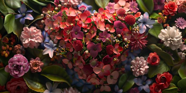 Love Blossoms HeartShaped Floral Arrangement