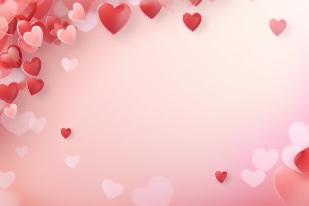 Love in Flight Romantic Valentines Day Illustration on Soft Pink Background