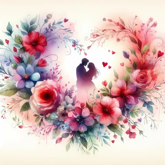 Foto love floral heart valentines sfondi