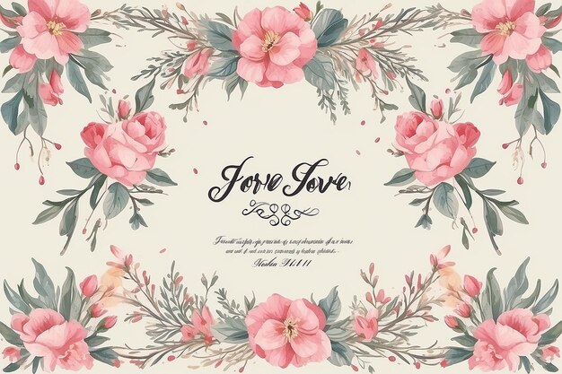 Love forever wedding invitation