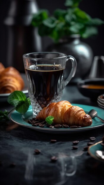 美しいカップのテーブルの上に淹れたてのコーヒーが大好き