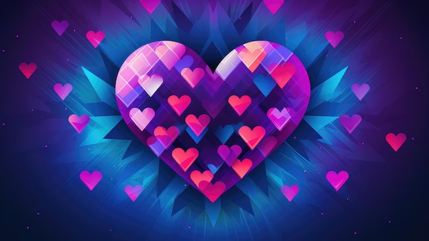 Love graphic heart background