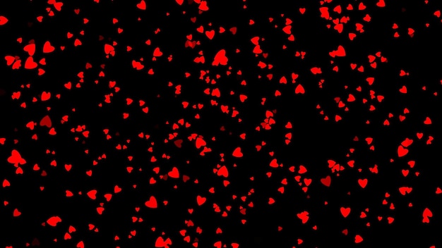 love heart gllitter red   background