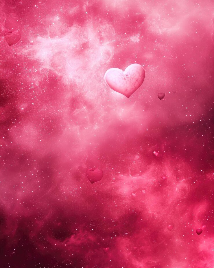 Photo a love heart shaped object illustrations for card background
