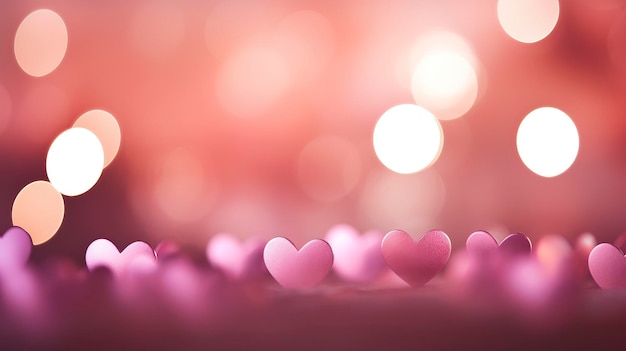 Love icon Bokeh lights background effect blurred wallpaper christmas lights out of focus pink color