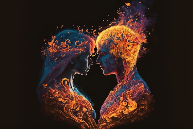 Love is to burn to be on fire