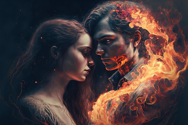 Love is to burn to be on fire