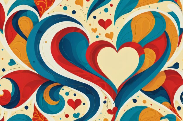 Photo love pattern style abstrack background