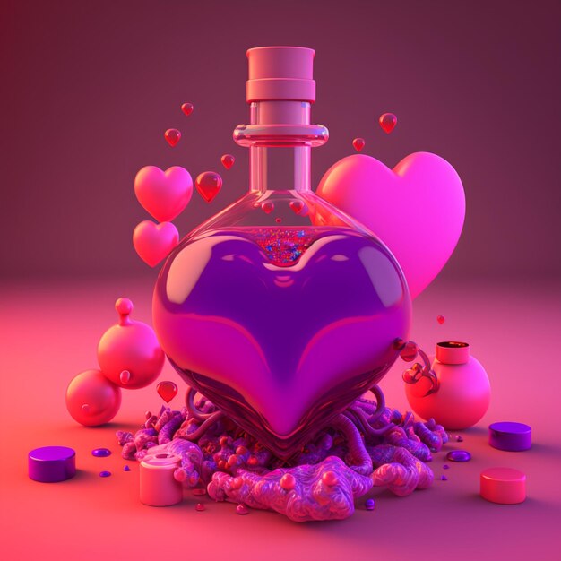 Photo love potion digital design