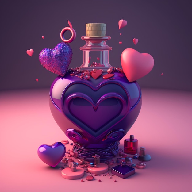 Photo love potion digital design