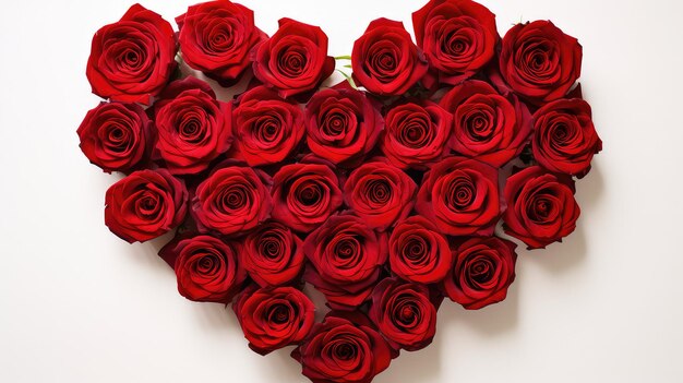 Photo love red roses background