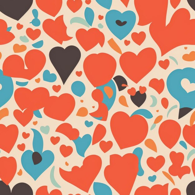 Love seamless pattern