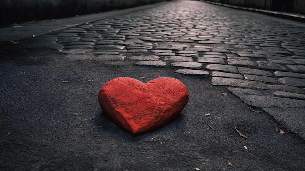 Love Takes the Sidewalk Celebrate with a Whimsical HeartShaped Chalk Drawing