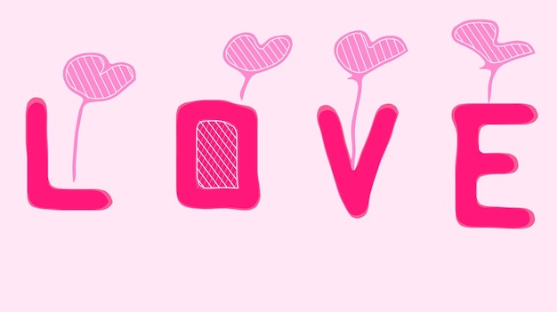 love text against white background
