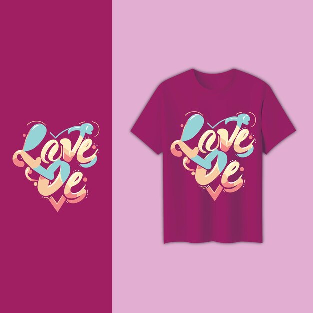 Photo love typography tshirt design