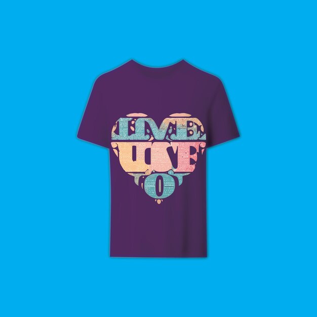 Love typography tshirt design