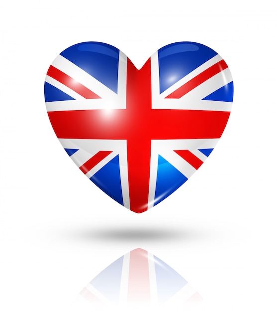 Love United Kingdom heart flag icon